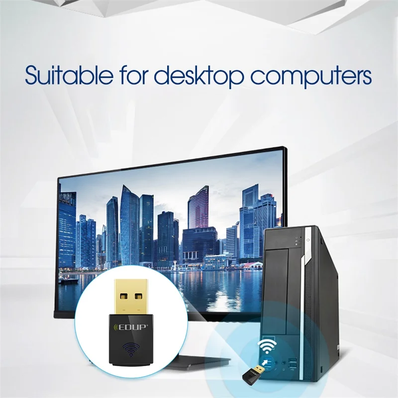 EDUP 300 Мбит/с USB WiFi адаптер 2 4 ГГц с хорошей производимостью Скорость Wi-Fi модем