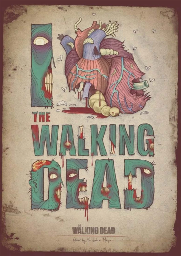 Ходячие мертвецы Ностальгический ретро постер картина для домашнего декора