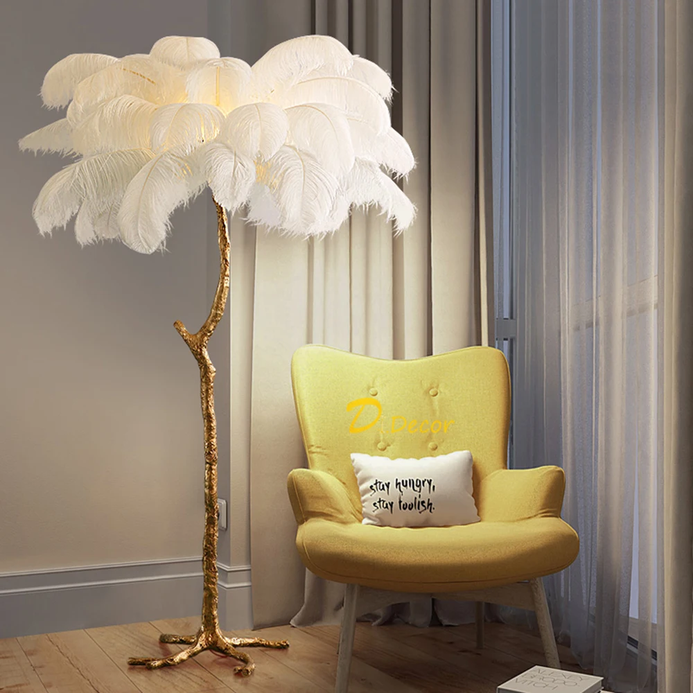 

Modern Badminton Floor Lamp Nordic Copper Resin Standing Lamp Living Room Bedroom Decoration Floor Lamp Indoor Lighting Light