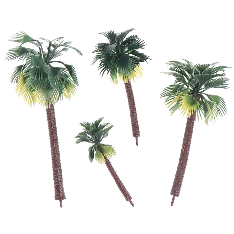 

Hot sale 5pcs artificial model tree toys landscape palm trees model model train tree