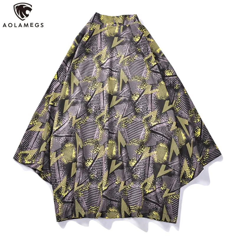 

Aolamegs Japan Retro Kimono Men Japanese Cardigan Shirt Blouse Beach Yukata Kimono Women Robe Anime Clothes Hanfu Jacket Summer
