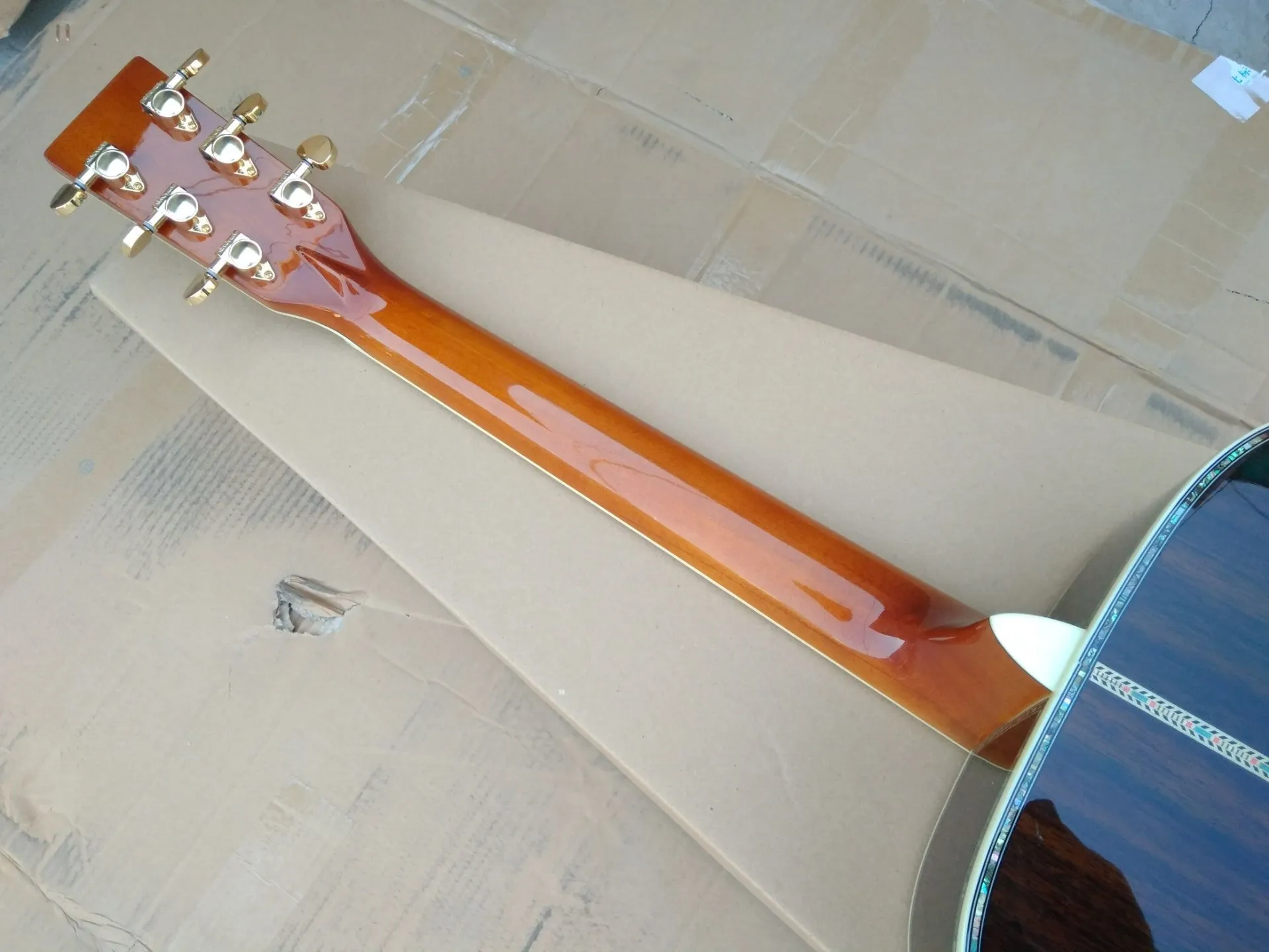 Настоящая Абалон D стиль твердая искусственная эбеновая грифельная фольклорная