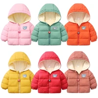 childrens cotton clothing thickened down jacket baby winter warm clothes kids autumn zipper clothing with hooded boys outwear