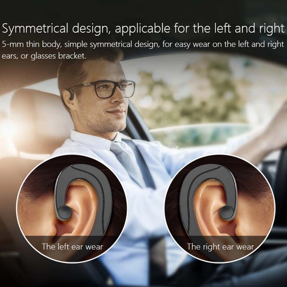 Фото Bluetooth-наушники, наушники-вкладыши, стерео гарнитура с шумоподавлением, Bluetooth-гарнитура, беспроводные Bluetooth-наушники №4