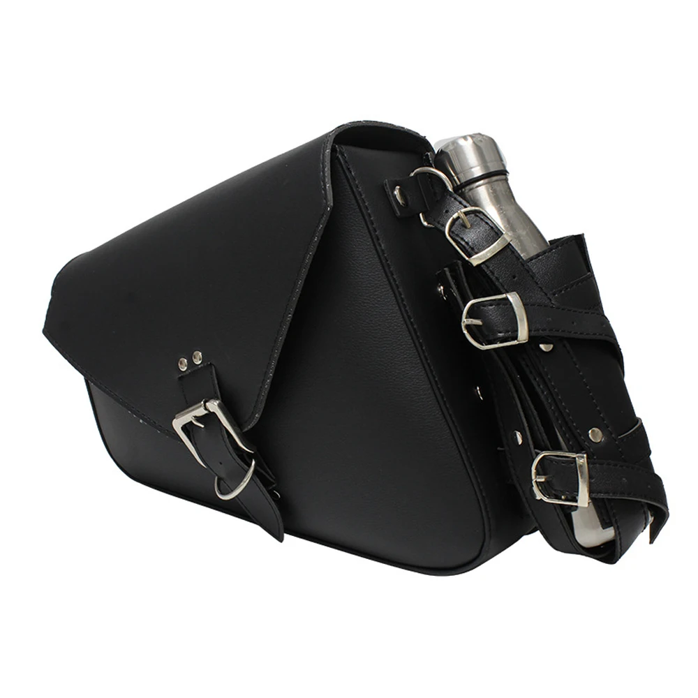 

Suitable For Harley Sportster Motorcycle Travel Super Durable Bag Fuel Bottle Holder Side Bag Leather Bag