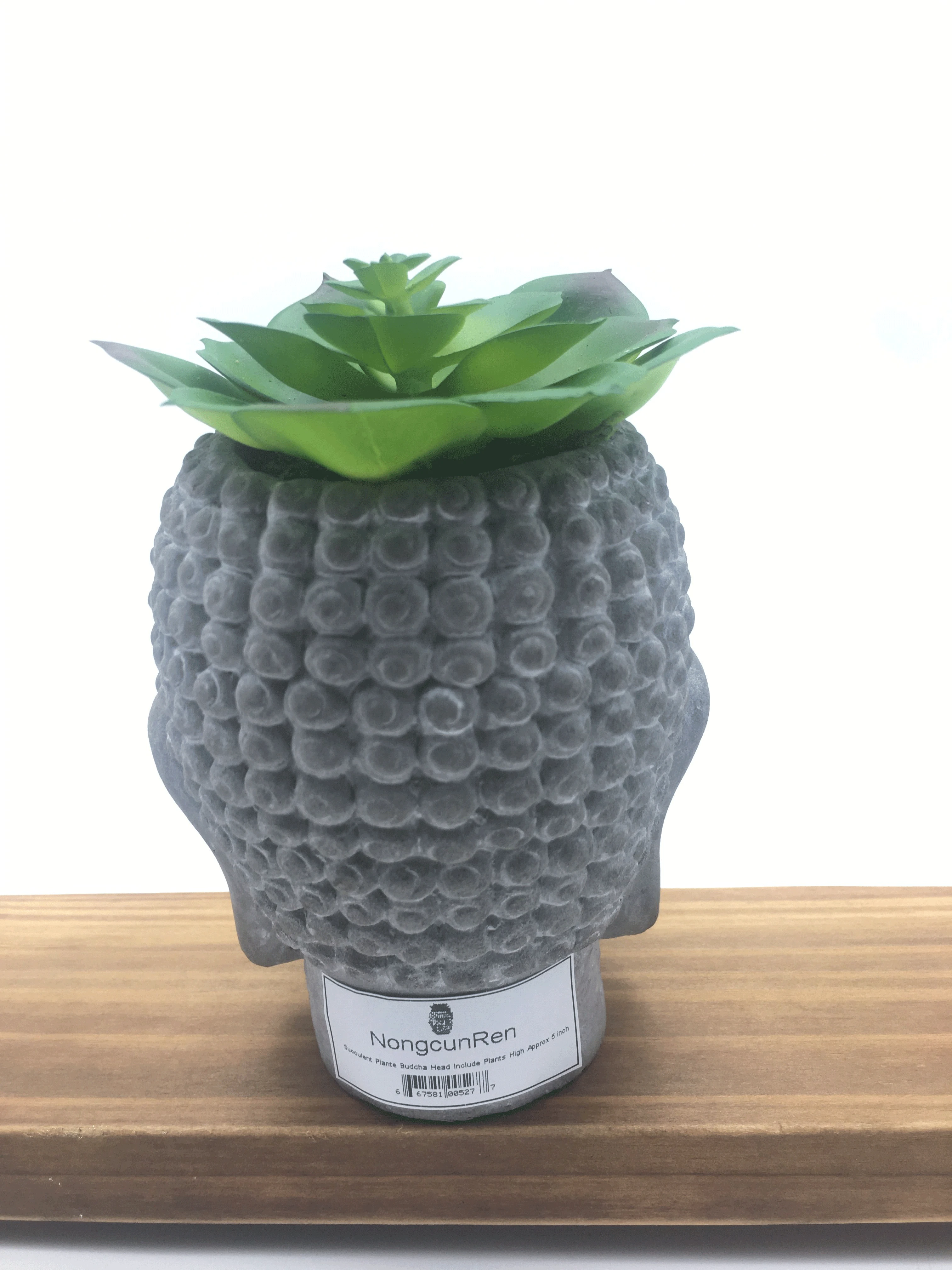 NongrunRen цементные головки Будды суккуленты маленькие цветочные контейнеры для