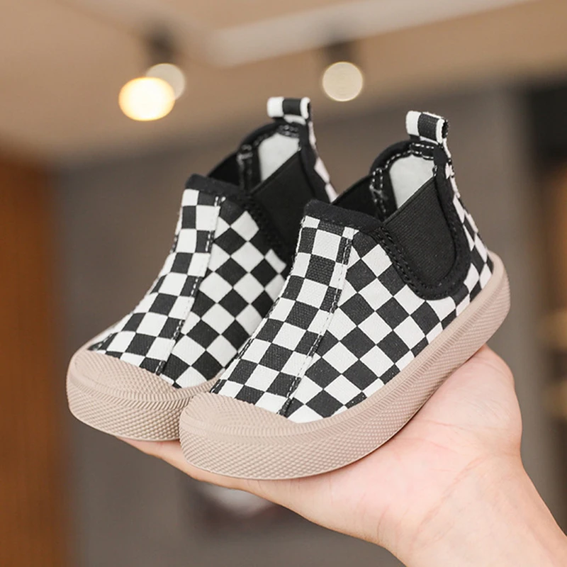 Kids Shoes Sneakers Girls New High Top Canvas Fashion Ankle Boots 2021 Spring Autumn Children | Детская одежда и обувь