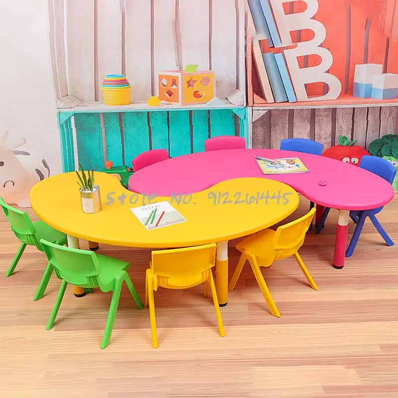 Детские столы и стулья стол для раннего обучения Пластиковый Детский обучающий