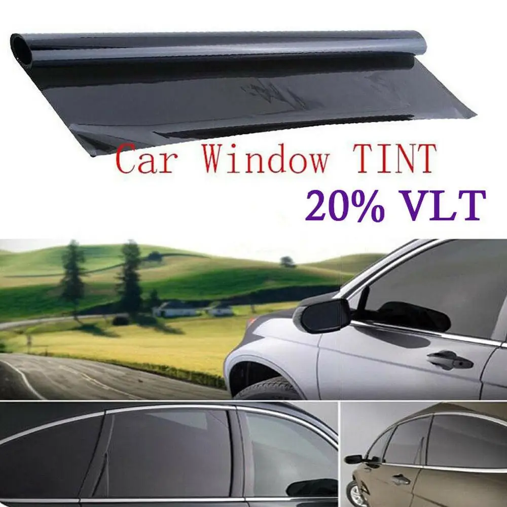 Тонировочная пленка для окон автомобиля 50*300 см 20% в рулон 1 самодельная