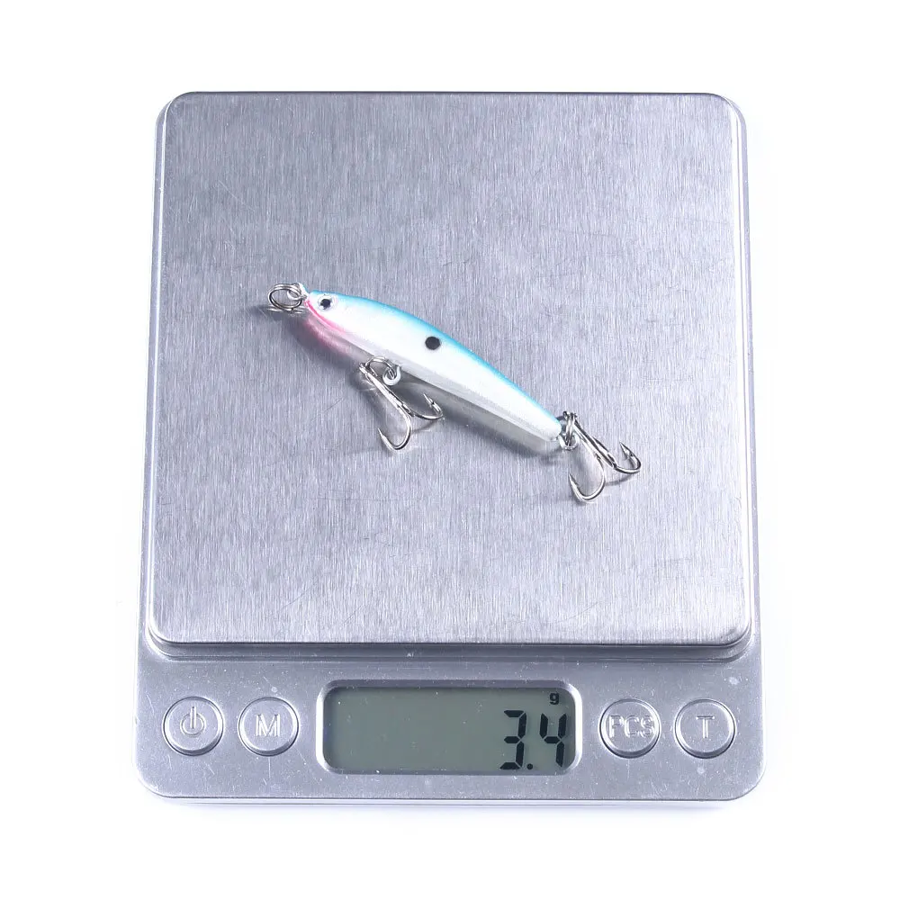 

6CM/ 3.4g Black Minnow Wobblers Pike Fishing Lure Artificial Bait Hard Swimbait Mini Crankbaits Fishing Tackle Lures
