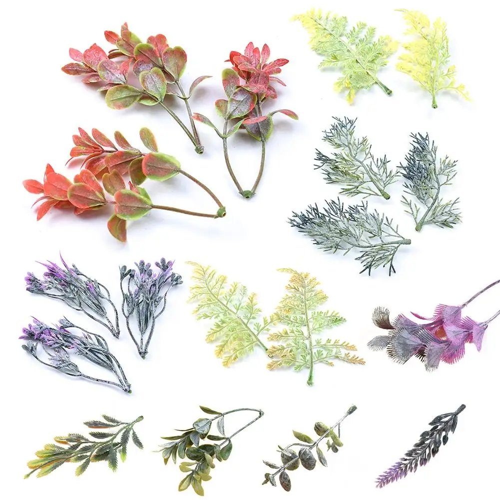 

Durable 5Pcs/Set Artificial Plastic Flowers Plants Headwear Garland Accessory Crafts Artificial Plants Home Wall decoration