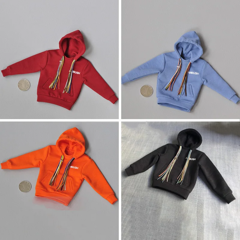 

1/6 scale male Dirty braid hooded sweater shirt street casual clothes for 12 inches action figures