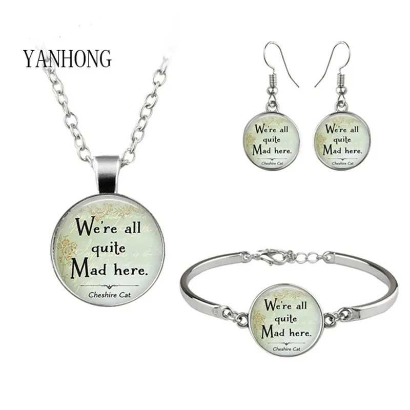 

Metal jewelry letter patterns, necklaces, bracelets, earrings set for girls birthday gifts, fashion jewelry manufacturers wholes