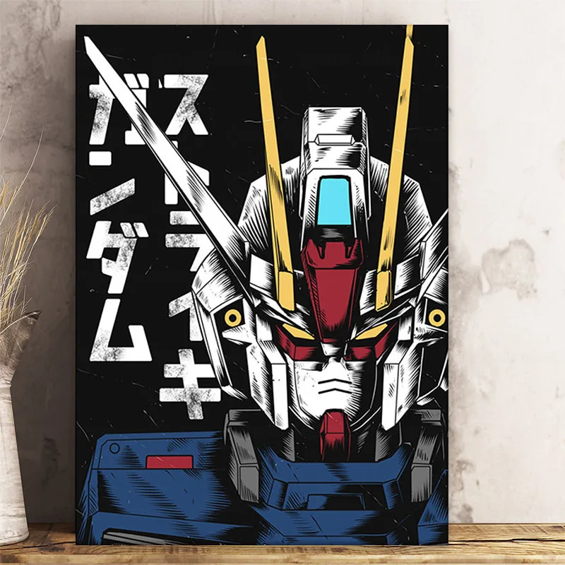 Аниме Gundam постер для гостиной настенные наклейки домашний декор спальни