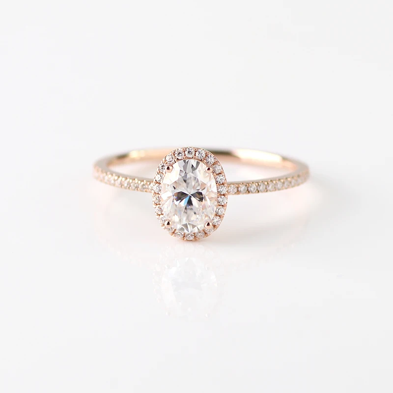 На заказ 18 K Белый Золотой moissanite бриллиантовое кольцо свадебное Ювелирное кольцо