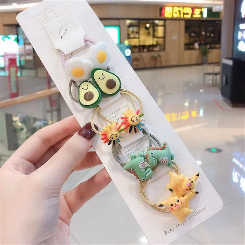 9 New Cute Crown Star Quicksand Scrunchies Children Girls Kids Elastic Hair Rubber Band Accessories Tie Hair Ring Rope Holder - Color: 9