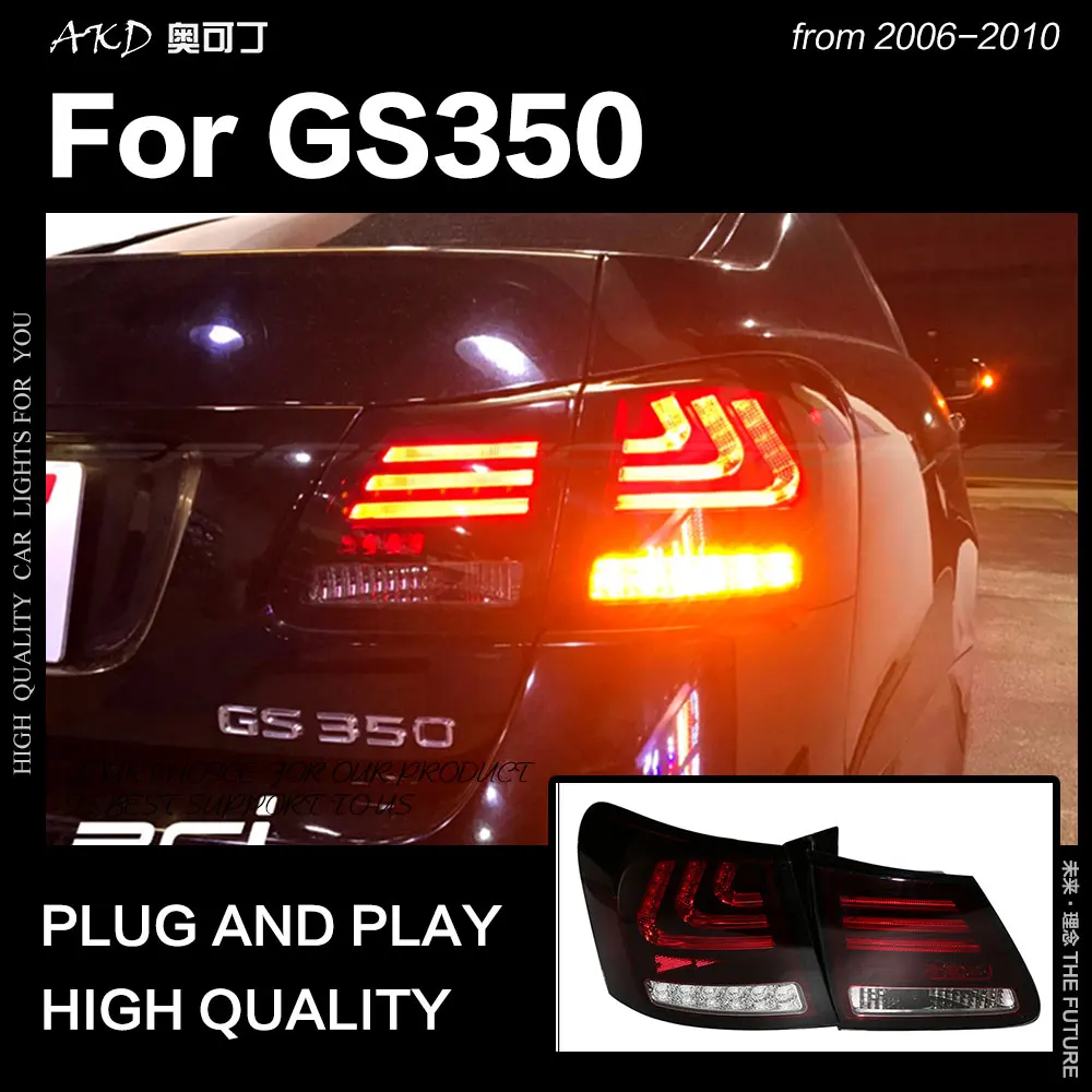 AKD автомобильный Стайлинг для Lexus GS350 задсветильник 2006-2010 GS300 GS430 задний фонарь