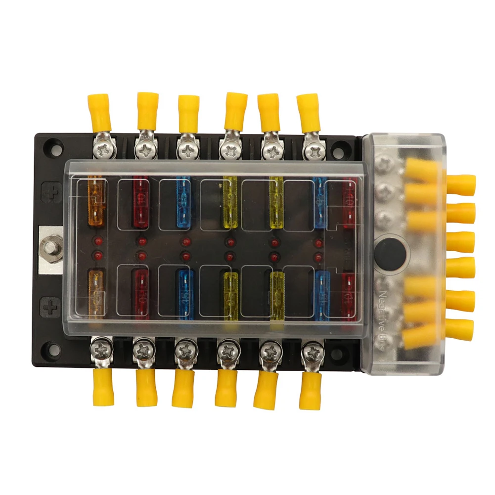 Новый 12V 32V 12 Way автомобильный судовой предохранитель с лезвием модульный