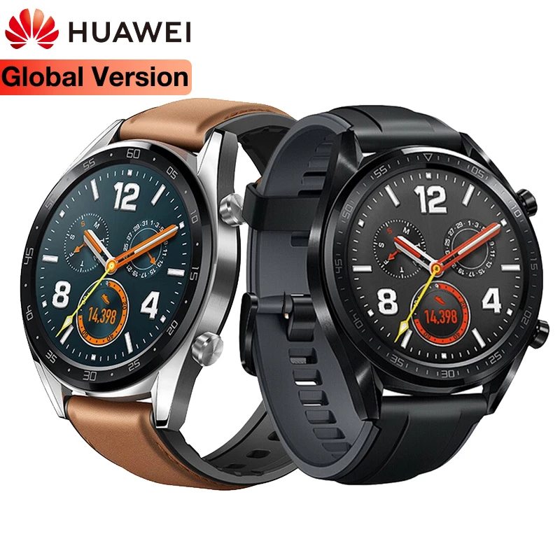 Умные часы Huawei Watch GT трекер с поддержкой GPS время работы батареи 14 часов