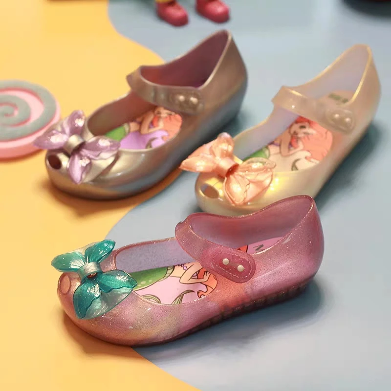 Mini Melissa/новый стиль Обувь для маленьких девочек Рождественская обувь Подарок