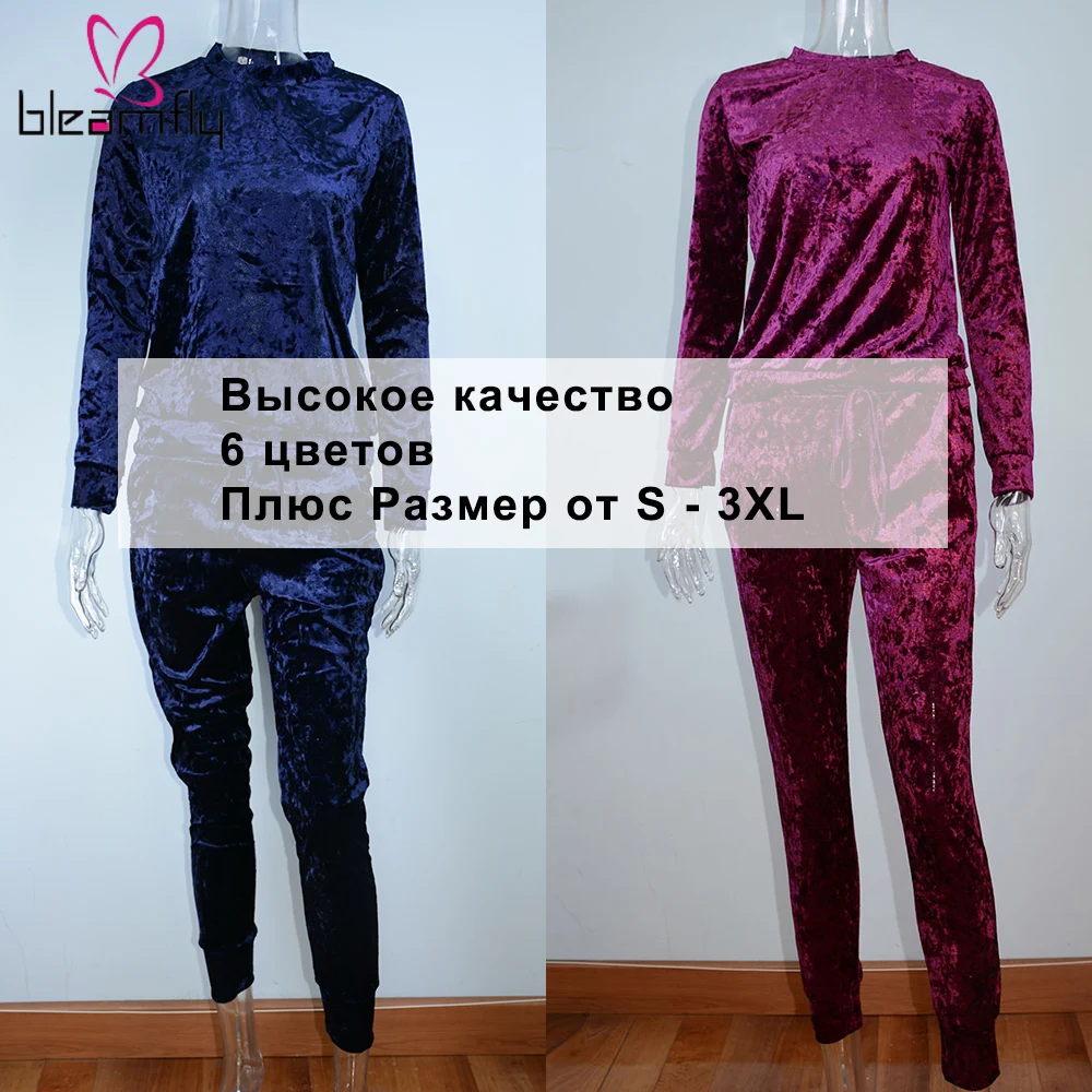 3XL, Женский комплект из двух предметов, женский зимний спортивный костюм, бархатные толстовки с капюшоном, топ+ штаны, женская одежда с длинным рукавом, женские спортивные костюмы