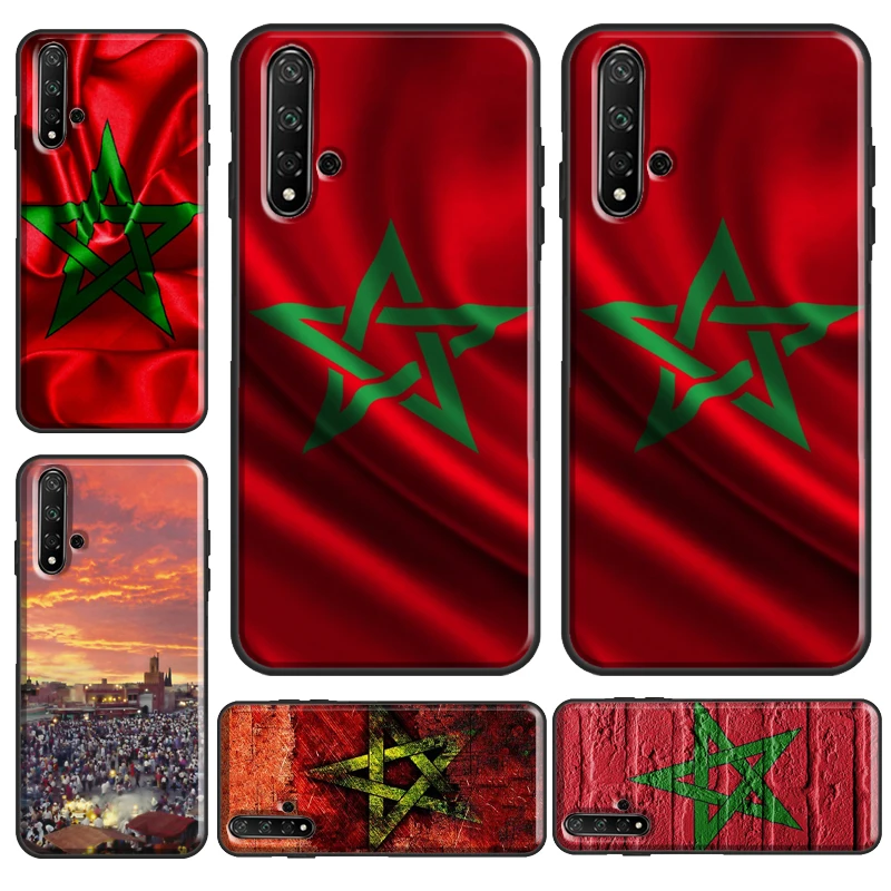 Чехол с марокканским флагом для Huawei Y7 Y6 Y9 2019 Nova 5T чехол Honor 50 Pro 9X 8X 10i 9 20 10 Lite |