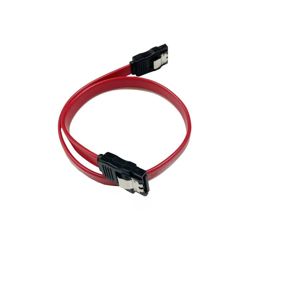 

SATA III 6Gbps 1x Straight Data Cable and 1x 90 Degree Angle Cable w/ Locking Latch for HDD SSD SATA 3.0 drives