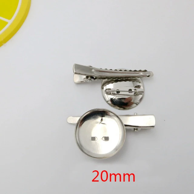Diameter 20mm 20шт медный кабошон основа заколки для волос заколка для волос заготовка шпилька установка 20 мм 25 мм 30 мм круглые стеклянные ювелирные изделия с камеями - Цвет: Diameter 20mm