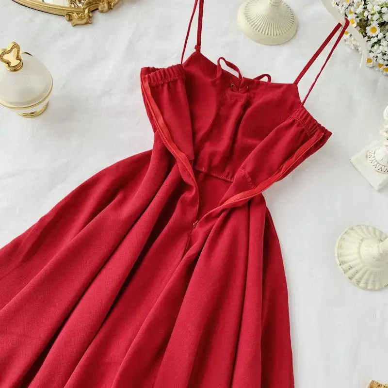 

Irregular Sleeveless Ladies Sling Dresses 2021 Summer Sexy Off Shoulder Women Dress Bandage Slim Party Dress Individual design