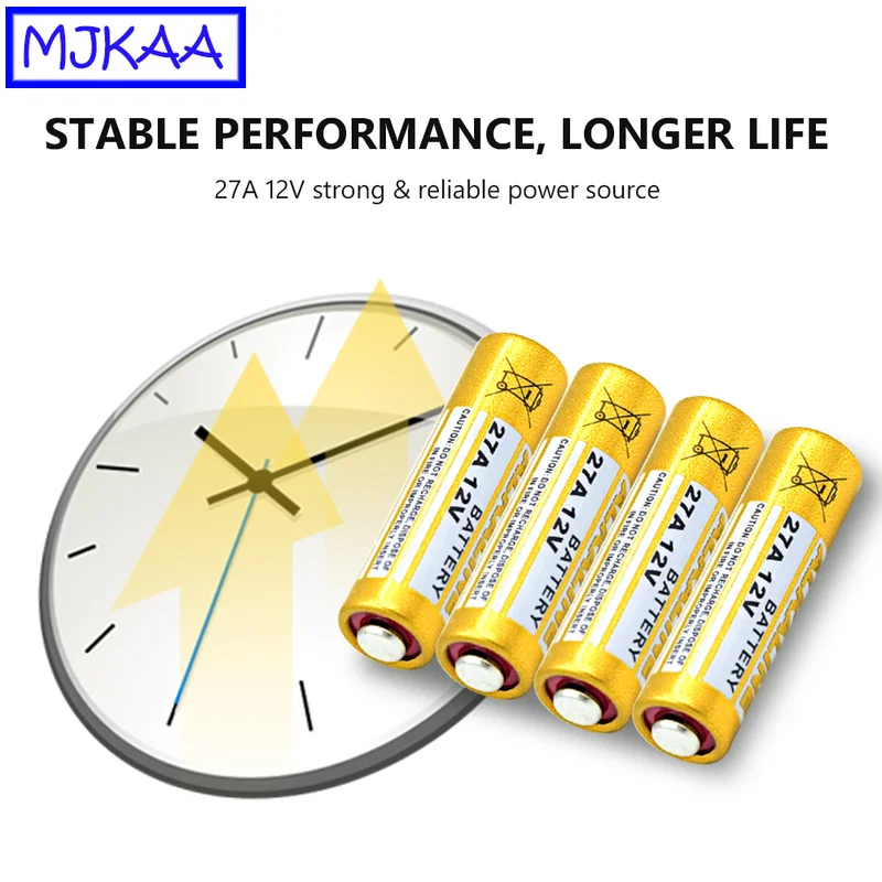 MJKAA 50 шт. 27A 12 В L828 сухая щелочная батарея 27AE 27MN A27 27A12V батареи для дверного звонка