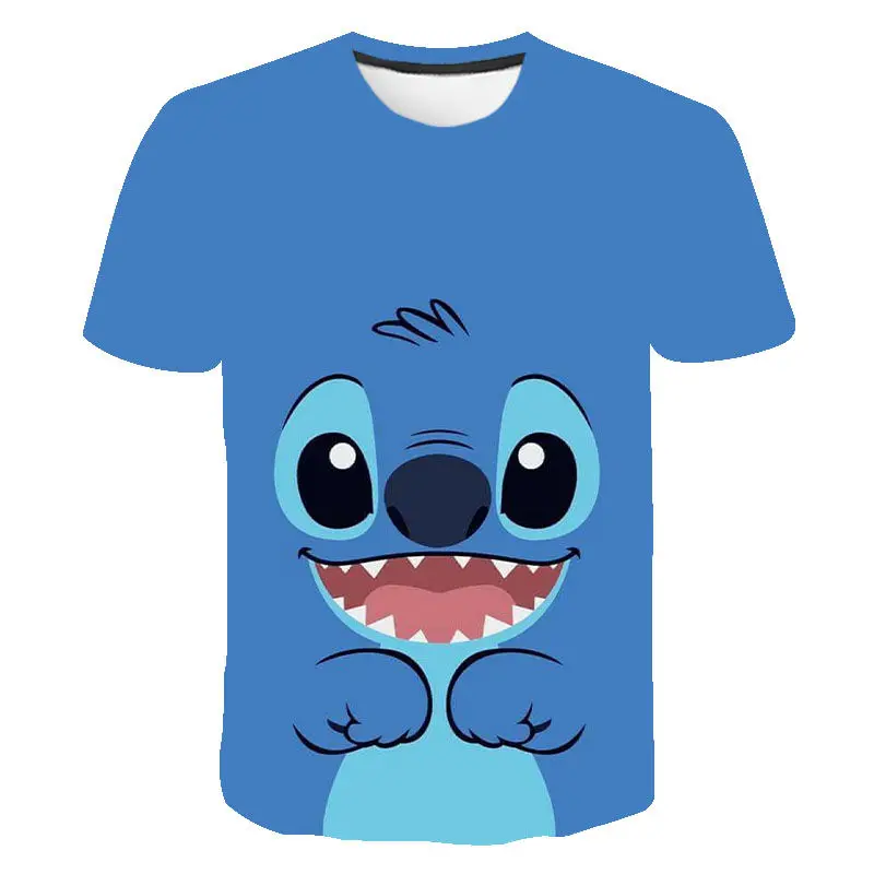 

New Streetwear Boy Girl Kids Movie Stitch Fashion Men Women Children 3D Printed T Shirt Summer Short Sleeve Casual Cool Tops Tee