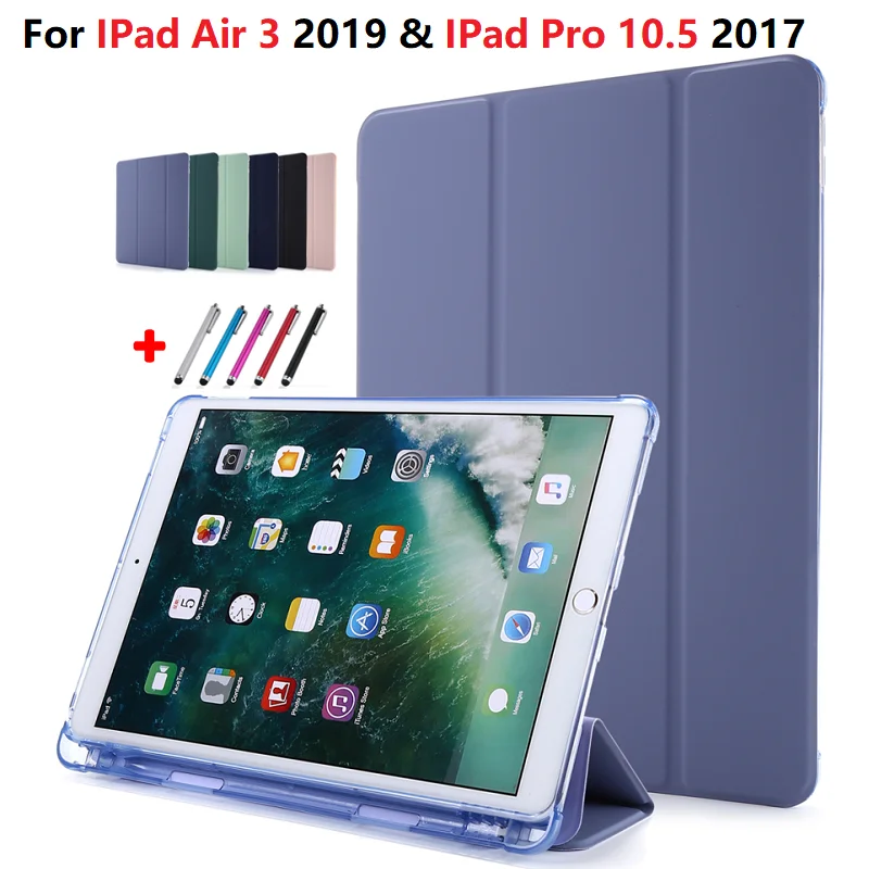 Тонкий чехол для планшета iPad Air 3 с держателем стилуса из 2019 искусственной кожи