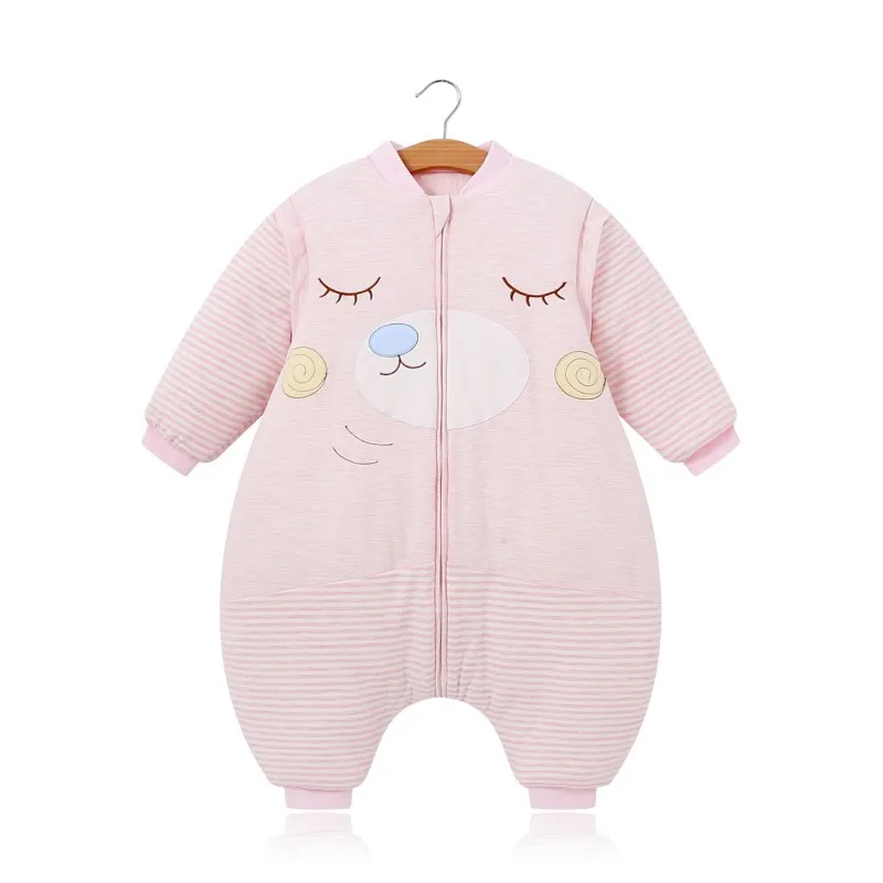 Thicken 0-6Y Winter Baby Slaapzak Infant Sleeping Bag Kids Wrap Swaddling Jumpsuits Sleepsack Spring Children Onesies Saco Dor