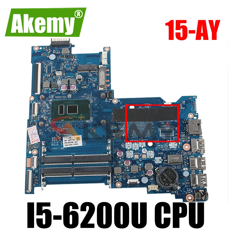 

Оригинальный Для HP 15-AY Материнская плата ноутбука 854945-601 854945-001 аккумулятор большой емкости BDL50 LA-D704P с SR2EY i5-6200U Процессор DDR4 100% тестирование Б...