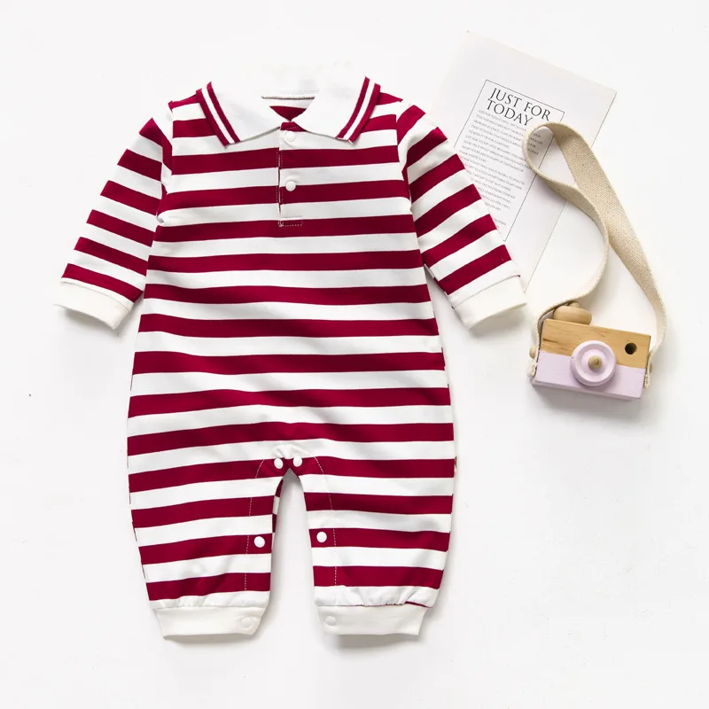 Одежда для новорожденных малышей Футболка с длинными рукавами на весну и осень