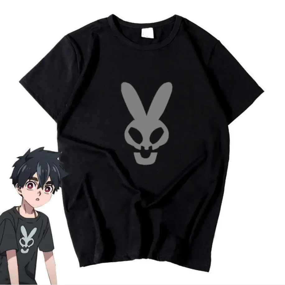 Футболка для косплея из аниме Kemono Jihen Kusaka Kabane, хлопковая Повседневная футболка с коротким рукавом, футболка Tademaru Shiki, Топ