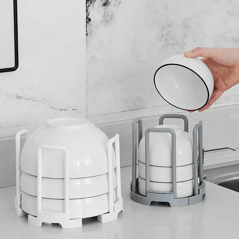 

1pcs Dish Rack Stand Holder Bowl Plate Organizer Tray Tableware Storage Kitchen Drying Rack Dish Drainer Drip Shelf Tools