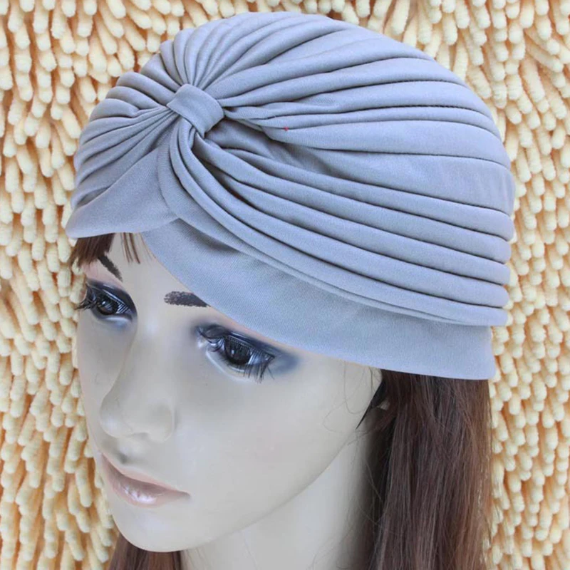 

Women Adjustable Swimming Cap Swim Pool Bathing Hat Protect Long Hair Ears Turban Pleated Fabric Headwear Yoga Caps Multi Colors