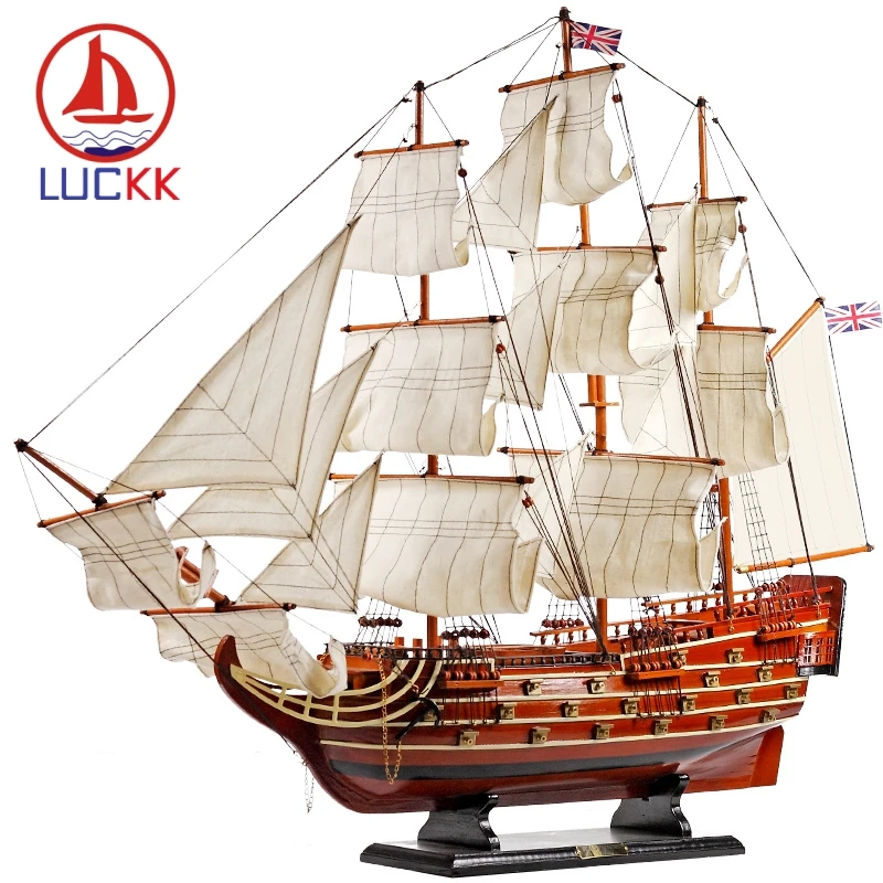 Деревянная Парусная модель LUCKK 80 см сделай сам Victory строительные наборы для