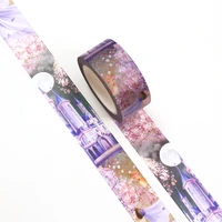 10pcslot 20mm10m purple dream wedding decorative washi tape scrapbooking masking tape office supply designer mask washi tape