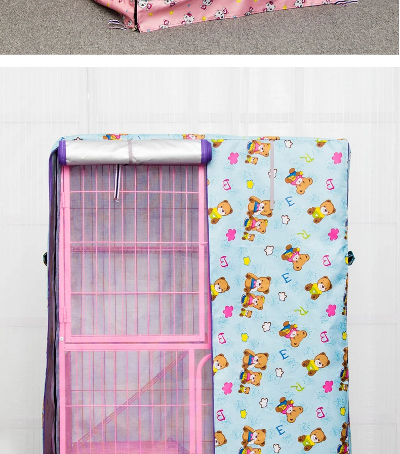 

Pet Kennel Cover Waterproof Oxford Durable Dog Cage Cover Foldable Outdoor Cage Cover Sleep Helper Cage Cover Universal
