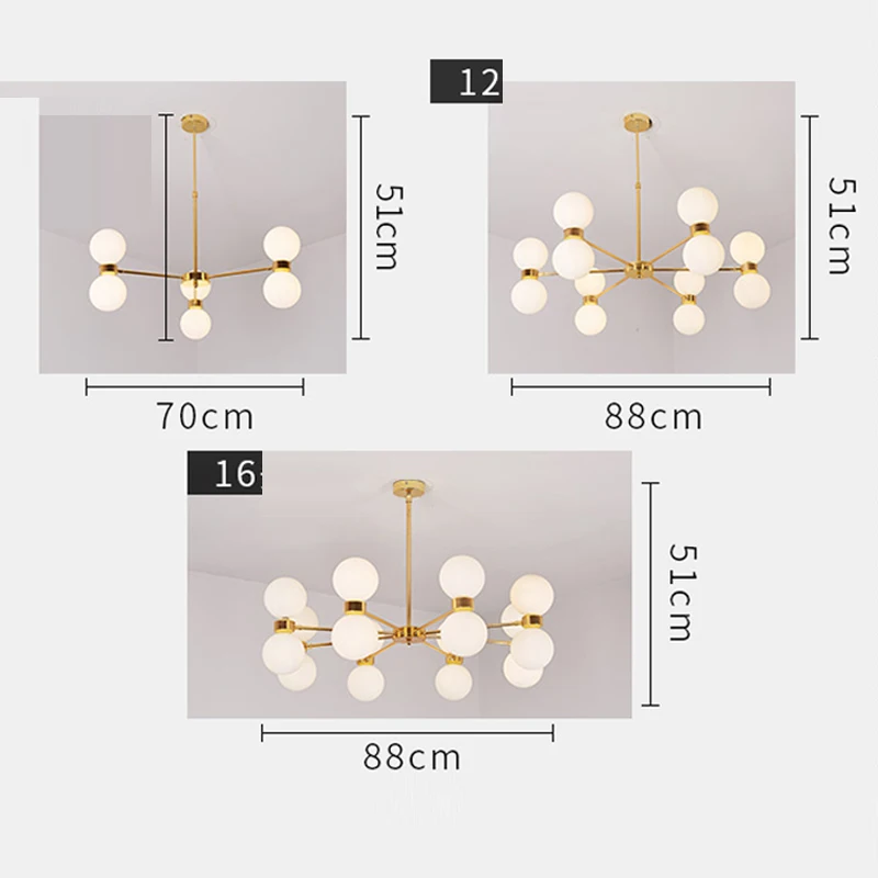 Современные Простые золотые фотолампы для дома гостиной столовой отеля