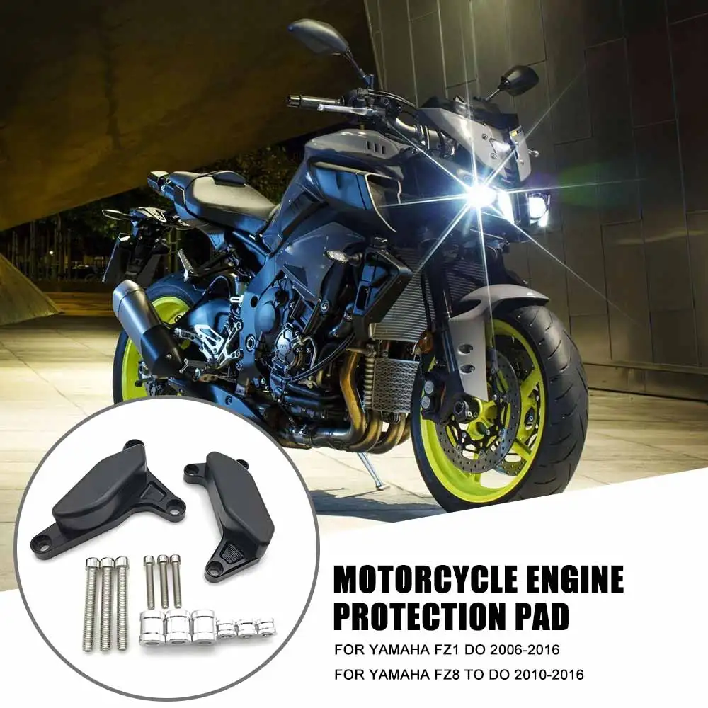 

Motorcycle Engine Protective Slider Case Guard Cover Protector Crash Pad forYamaha FZ1 Fazer 2006-2016 Motorcycle Accessories