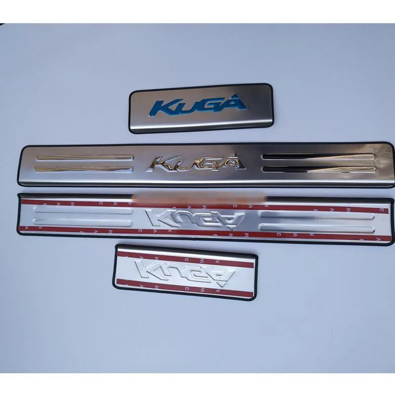 Car accessories Stainless Steel Side Door Scuff Plate Sill Trim Fit For Ford Kuga Escape 2013 2014 2015 2016 2017 2018 | Автомобили и