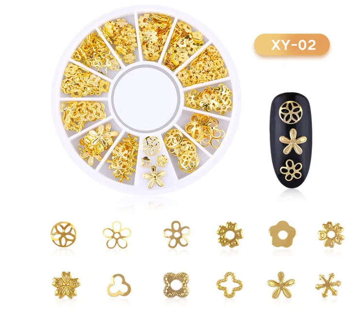 Заклепки Блестящие для ногтей металлические украшения/звездное небо шпильки