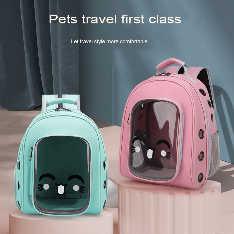 

Transportation Backpack Cat Bag Space Capsule Pets Knapsack High-Capacity Both Shoulders Cat Backpack Transparent Cat Schoolbag