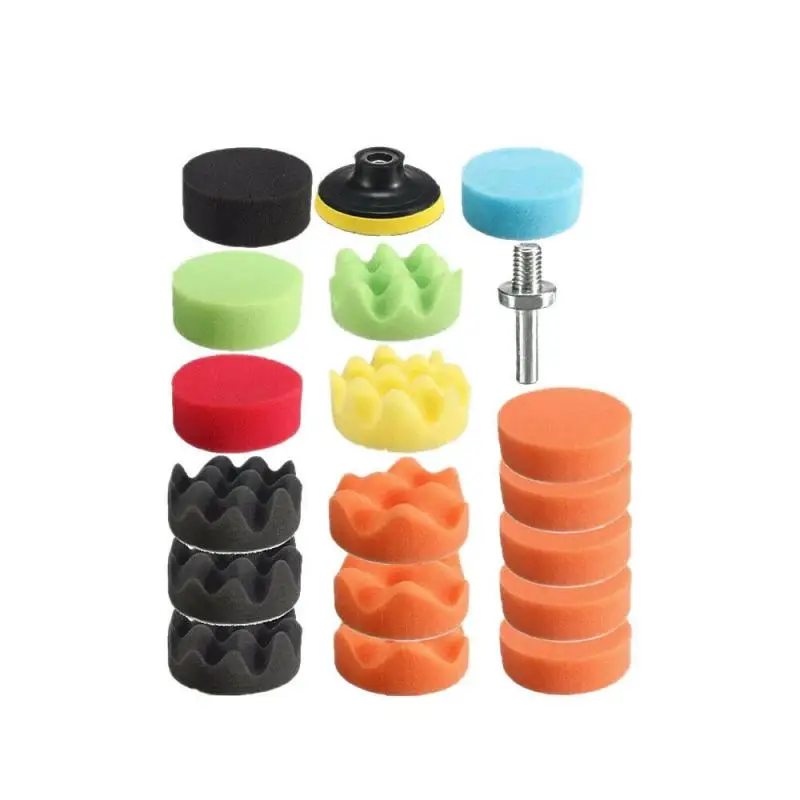 19 шт. 3 &quot80 мм Автомобильная полировальная Подушка Губка Полировка воска лодка