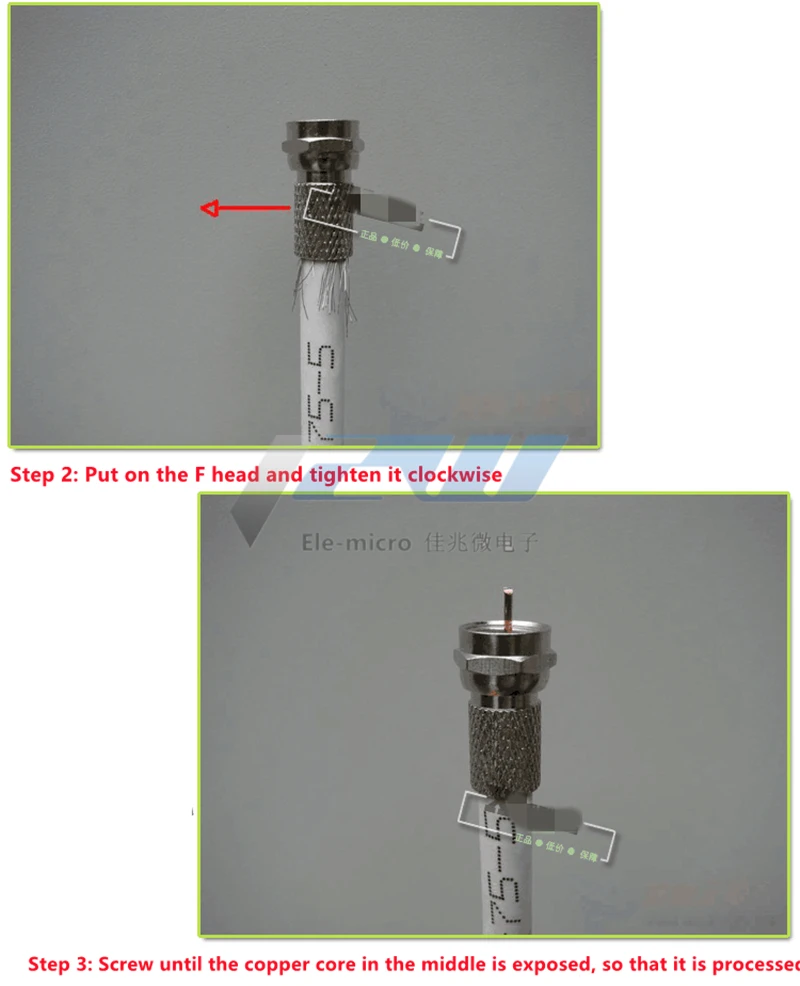 10 шт. новый медный поворотный коннектор RG6 ТИПА F для коаксиального кабеля