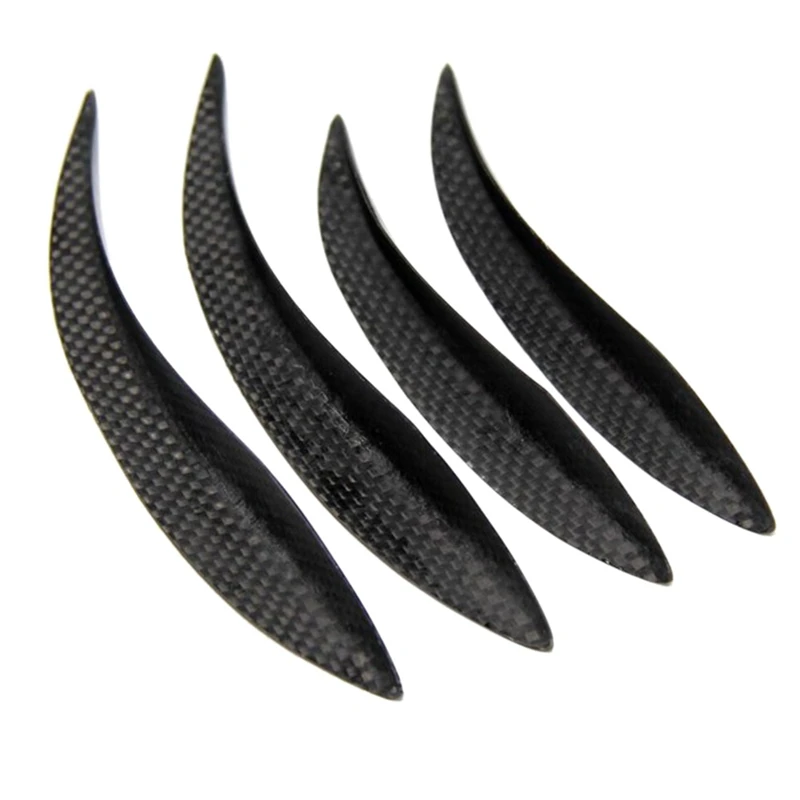Новинка 4 шт. Универсальный C стиль углеродное волокно передний бампер Canards Shark Fins