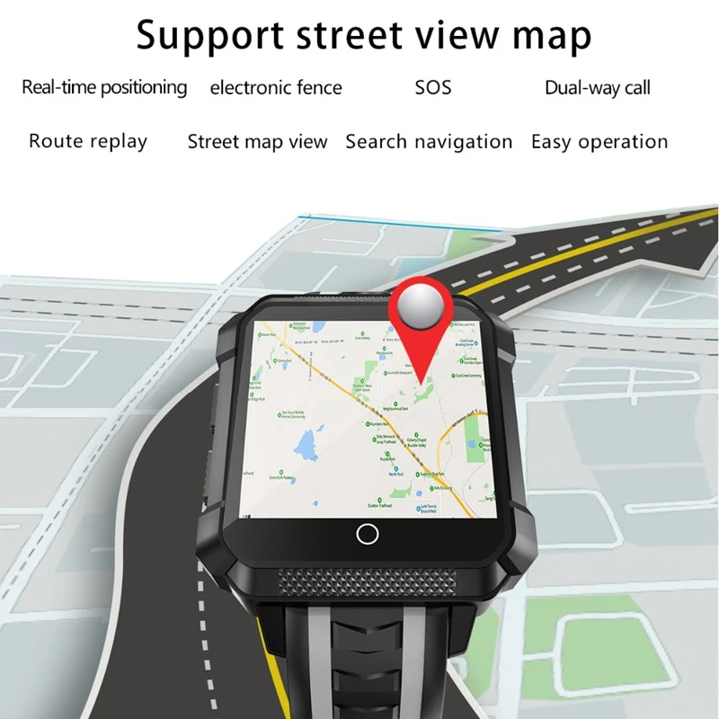 ABHU-H7 Смарт-часы Android 6,0 MTK 6737 1 Гб+ 8 Гб 600 мАч, пульсометр, Gps, Wi-Fi, пневматические Смарт-часы с Bluetooth, Смарт-часы